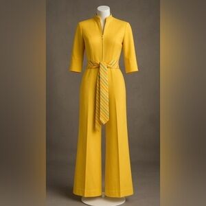 1970s yellow jumpsuit Melissa lane small